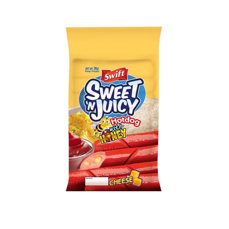 Swift Sweet & Juicy Hotdog with Cheese 1kg Shopee Philippines