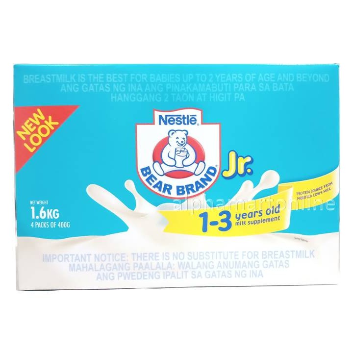 Bear Brand Jr 1.6kg (For 13 years old) Shopee Philippines