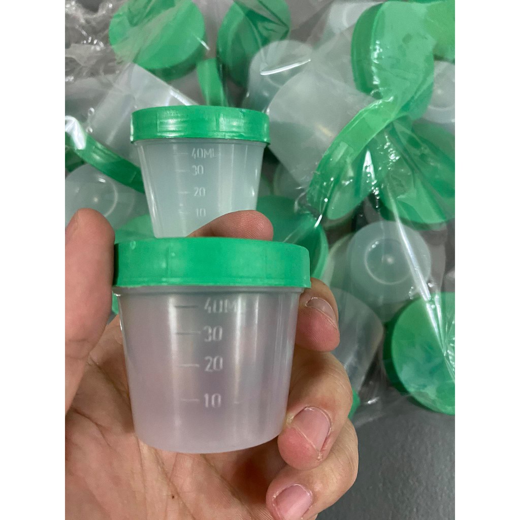 25 pcs 40mL Specimen Cup (Urine, Stool, Sputum) Shopee Philippines