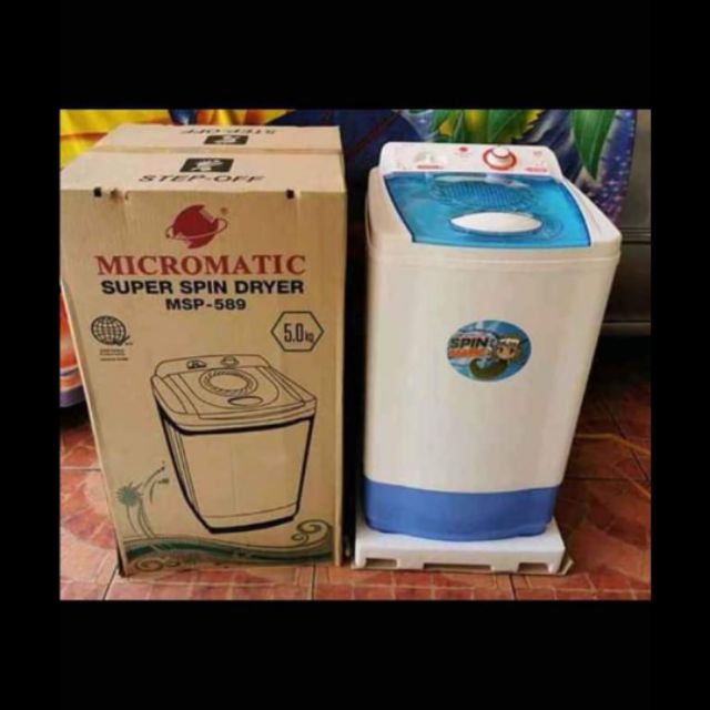 Micromatic spin dryer 5kg. Shopee Philippines