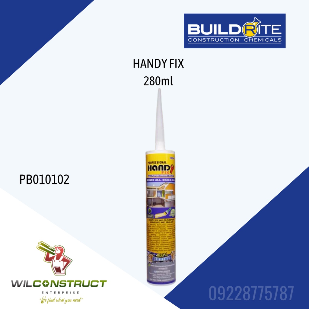BUILDRITE HANDY FIX MULTIPURPOSE ADHESIVE & SEALANT 280ml Shopee