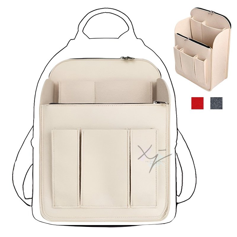 Felt Insert Bag Organizers for Traveling Backpack Large Capacity Make Up Organiser Fit Various