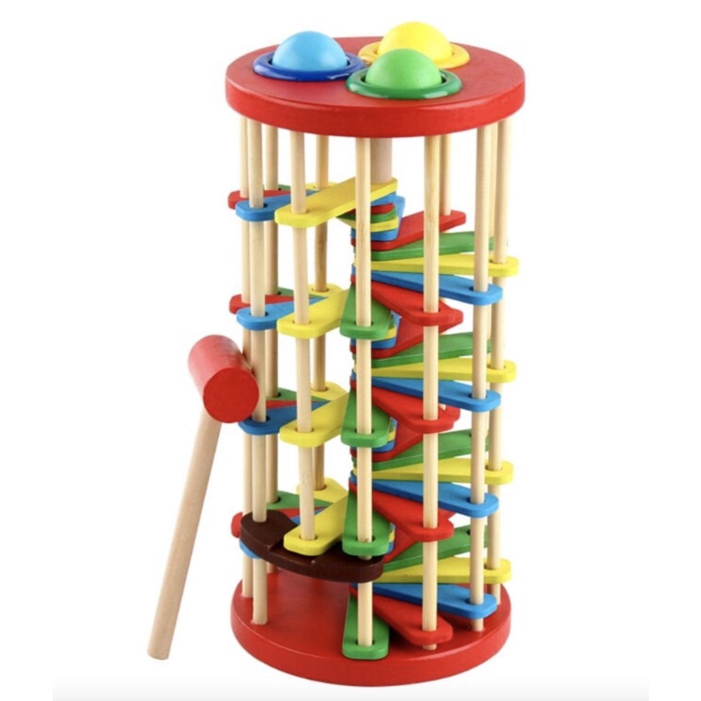 Knock the Ball Ladder Toy Educational Fun Game for Kids Toys for