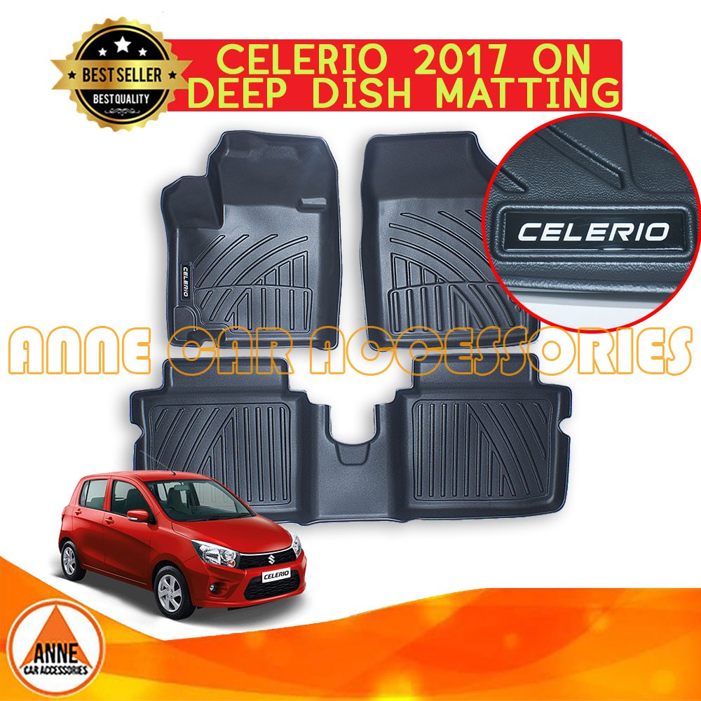 TPE Car Deep Dish Matting for Suzuki Celerio Hatchback 2017 On OEM