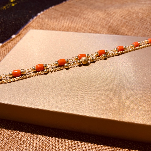 Italy coral 10 k us 14/20 bracelet Shopee Philippines