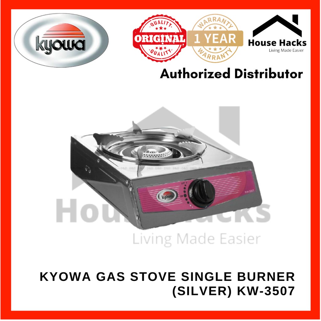 Kyowa Gas Stove Single Burner (Silver) KW3507 (House Hacks) Shopee