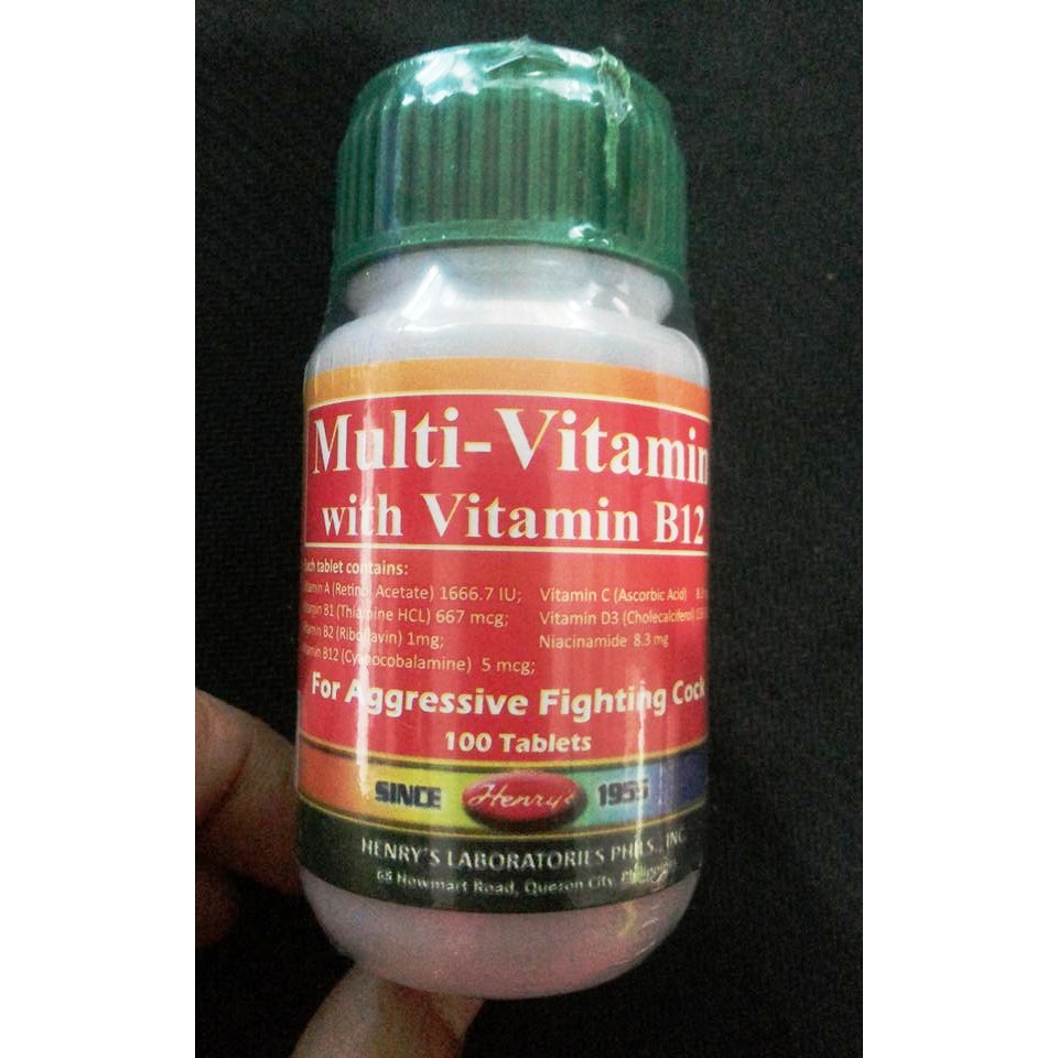 MultiVitamin / Multivitamins with Vitamin B12 100 tablets for Pigeon
