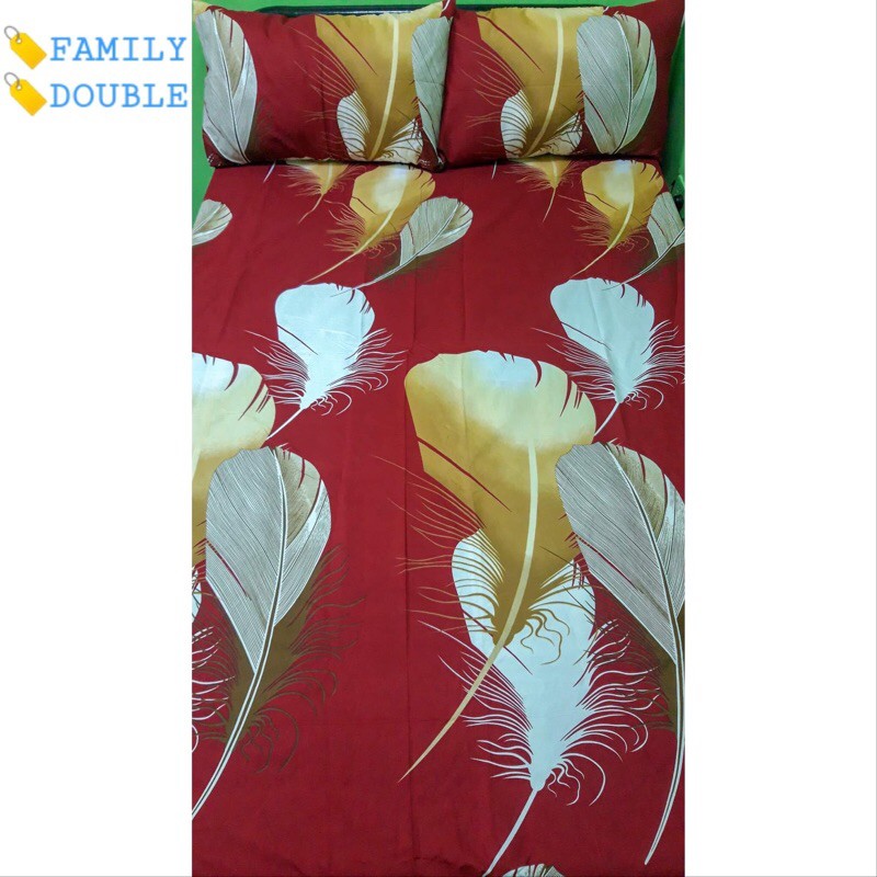 3in1 US/Canadian Cotton Bedsheet ( Double size limited design ) 48x75x6