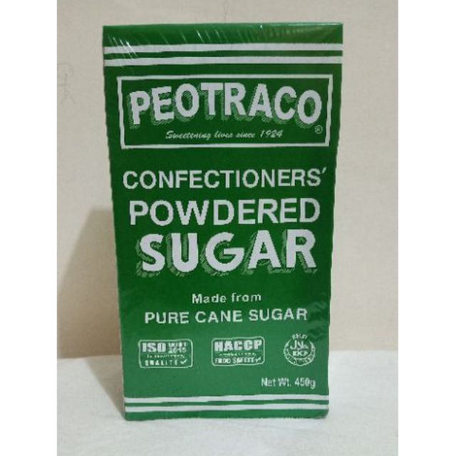 Powdered sugar confectioners peotraco brand 450grams Shopee Philippines