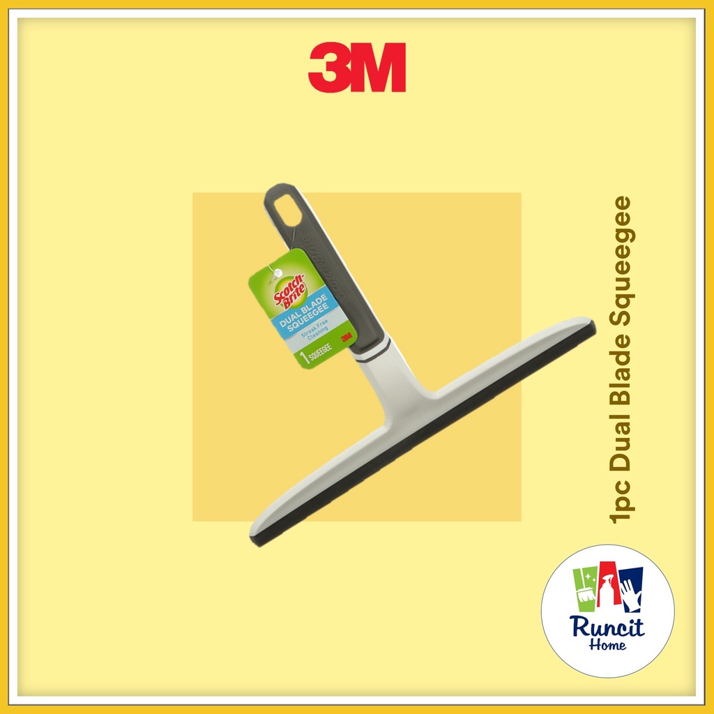 3M Scotch Brite Dual Blade Squeegee / Pengikis (1 Pc/Pack) LYVW