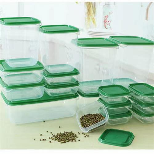 JH 17pcs set Refrigerator Tupperware Kitchen Container Food Storage Box