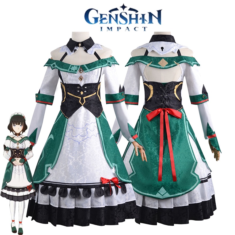 ENIF Game Genshin Impact Katheryne Catherine Cosplay Costume Suit Women