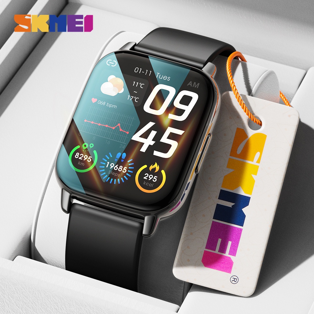 SKMEI P66 Smartwatch Waterproof With Bluetooth Call Blood Pressure