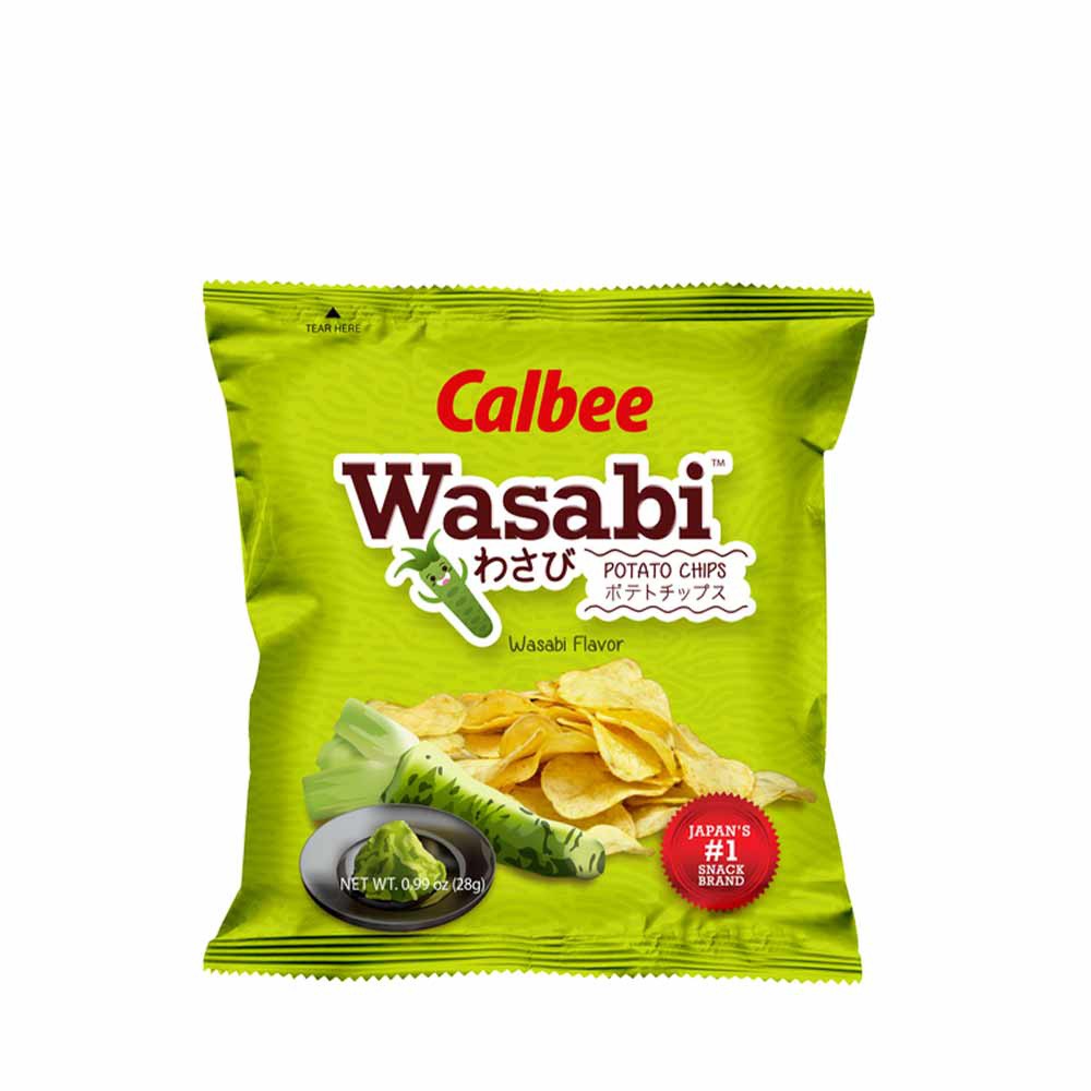 Calbee Potato Chips Wasabi Solo Size 28g Shopee Philippines