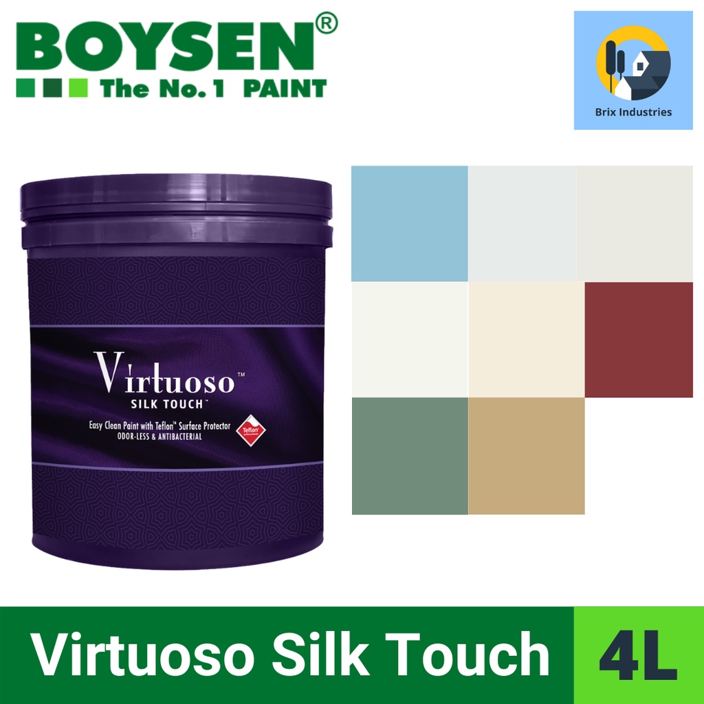 Boysen Virtuoso Silk Touch Paint 4 Liters (Gallon) Interior Waterbased