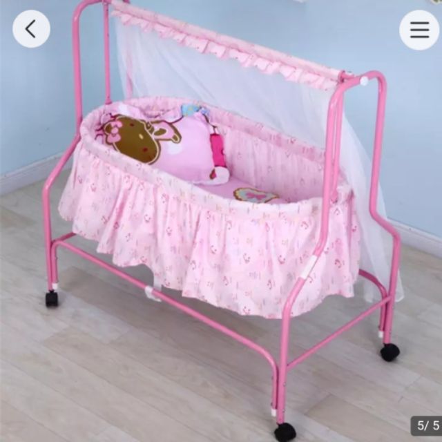 207 steel baby crib with wheels Shopee Philippines