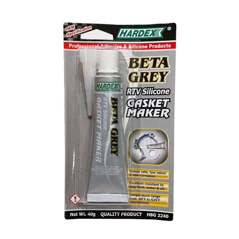 Hardex Beta Grey (Gray) RTV Silicone Gasket Maker 40g Shopee Philippines