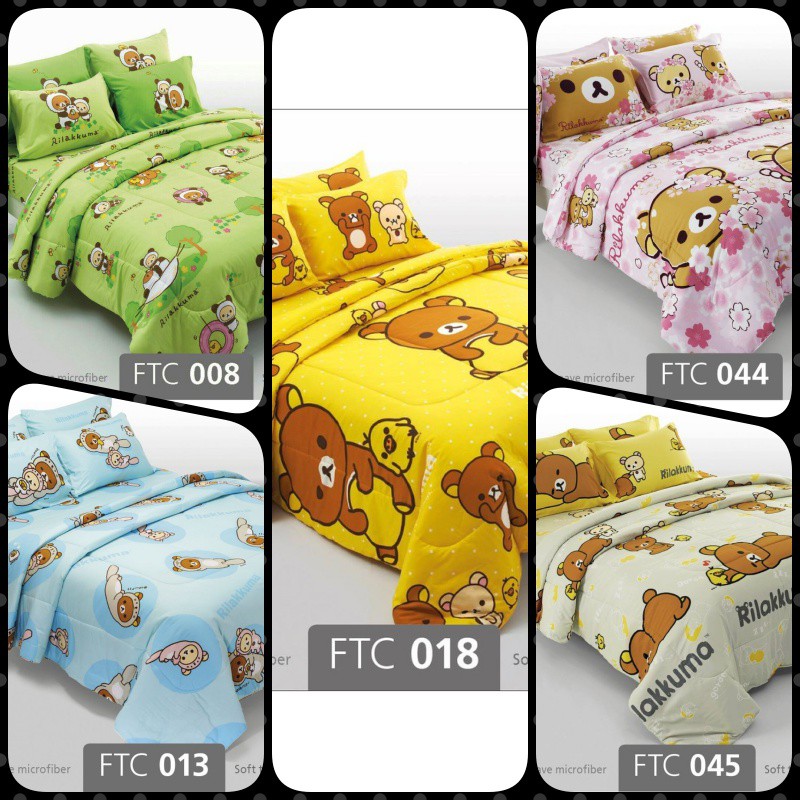 Fountain Linen set 5 ft. Or 6 ft. Rilakkuma pattern Shopee Philippines