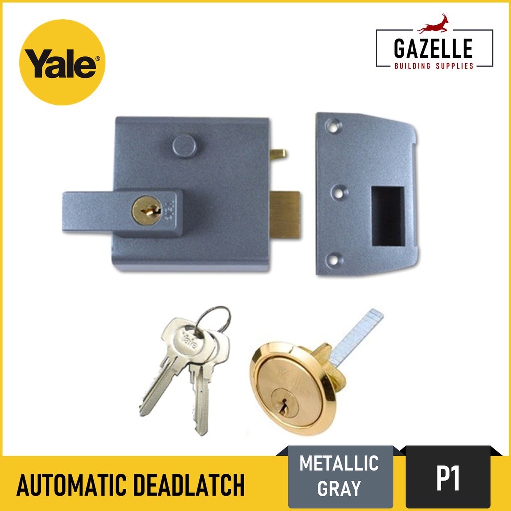 Yale Automatic Deadlatch Double Locking Night Latch Door Lock P1
