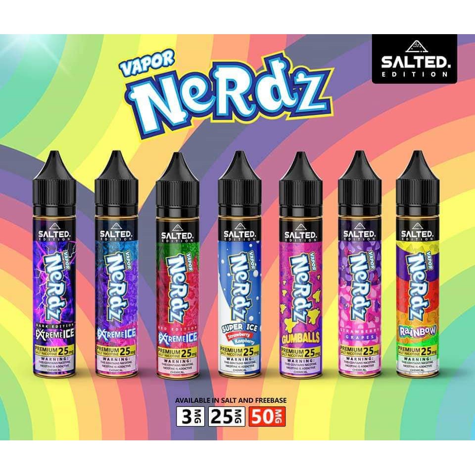 Nerdz Salt Nic Vape Juice 25mg & 50mg Shopee Philippines