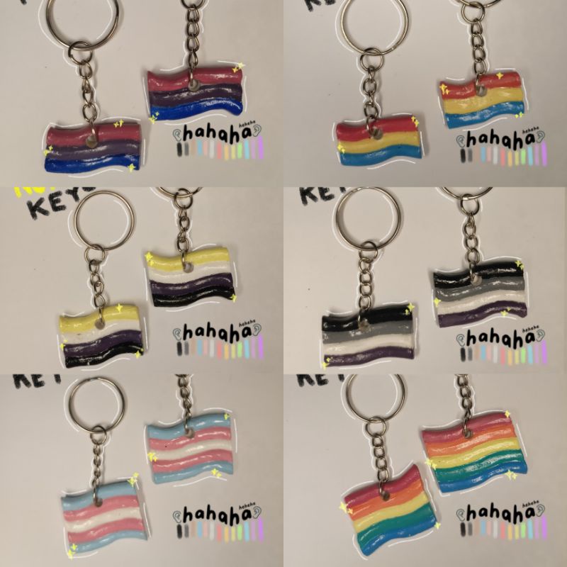 Pride Flags Air Dry Clay Keychain Shopee Philippines