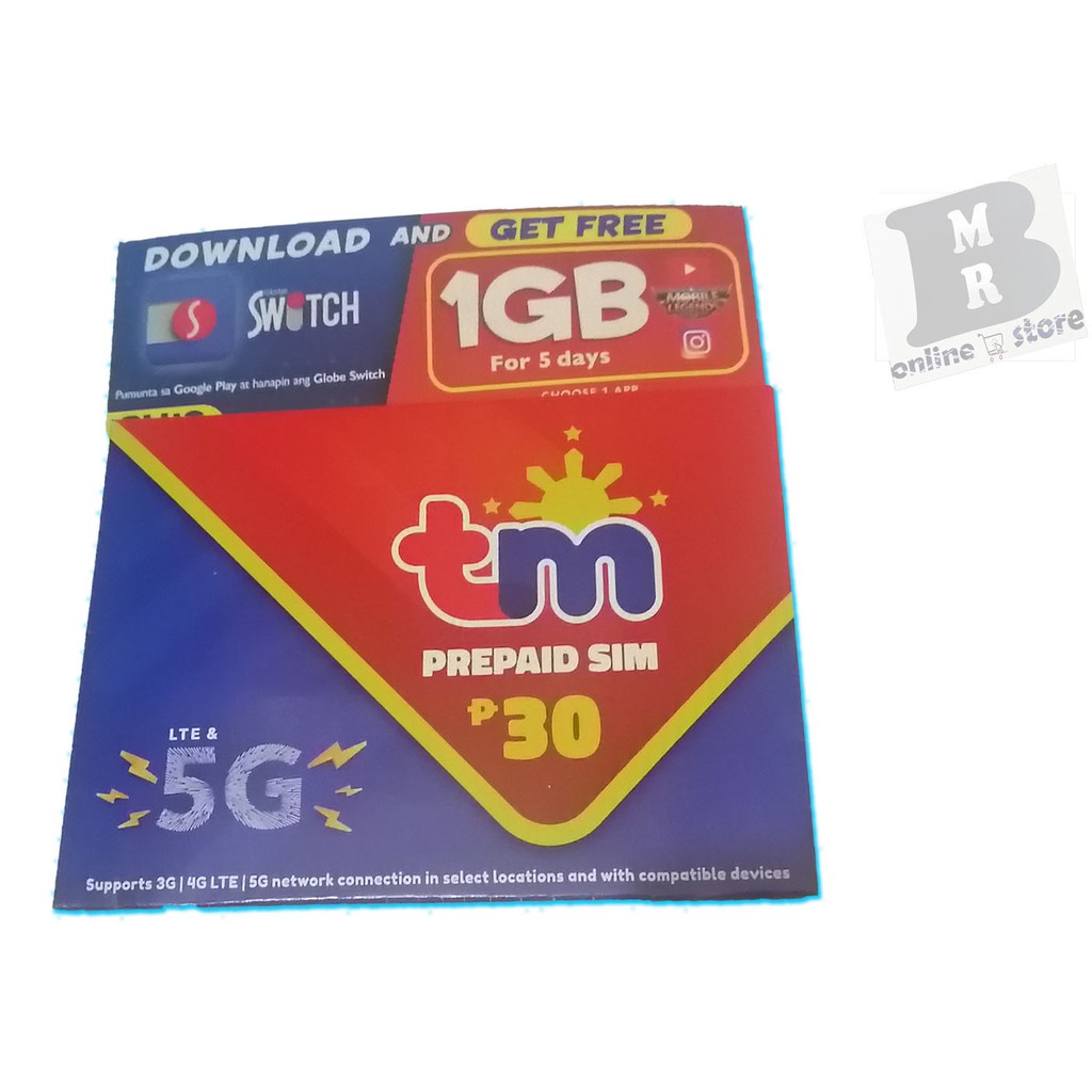 TM sim card prepaid lte Shopee Philippines