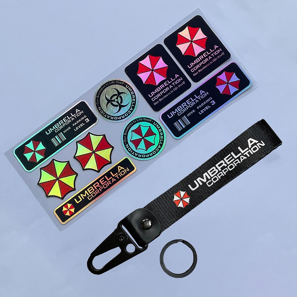Umbrella Corporation Sticker Rainbow Laser Resident Evil Decals