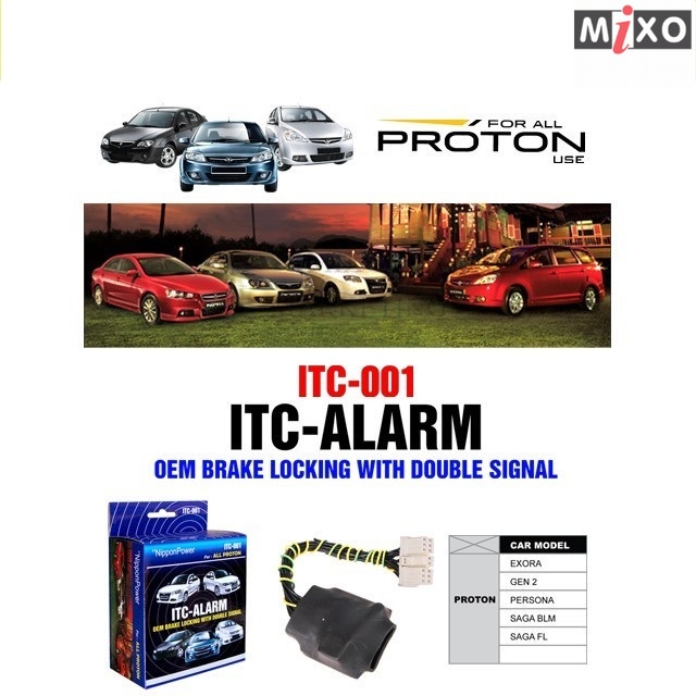 NIPPON POWER PROTON ITC 001 Alarm OEM Brake Locking With Double Signal