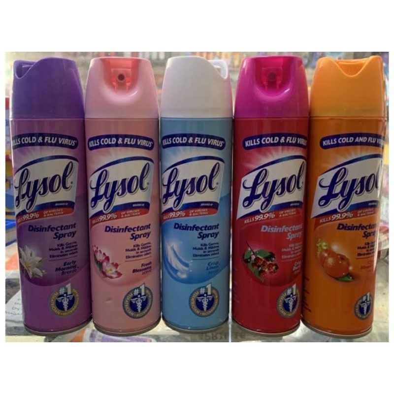 LYSOL DISINFECTANT SPRAY 170g 340g 510g ALL SIZES Shopee Philippines