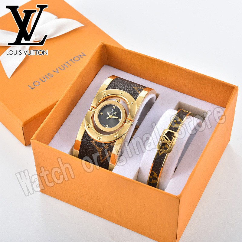 Louis Vuitton LV Watches For Women Original Analog Gold Ladies Watches