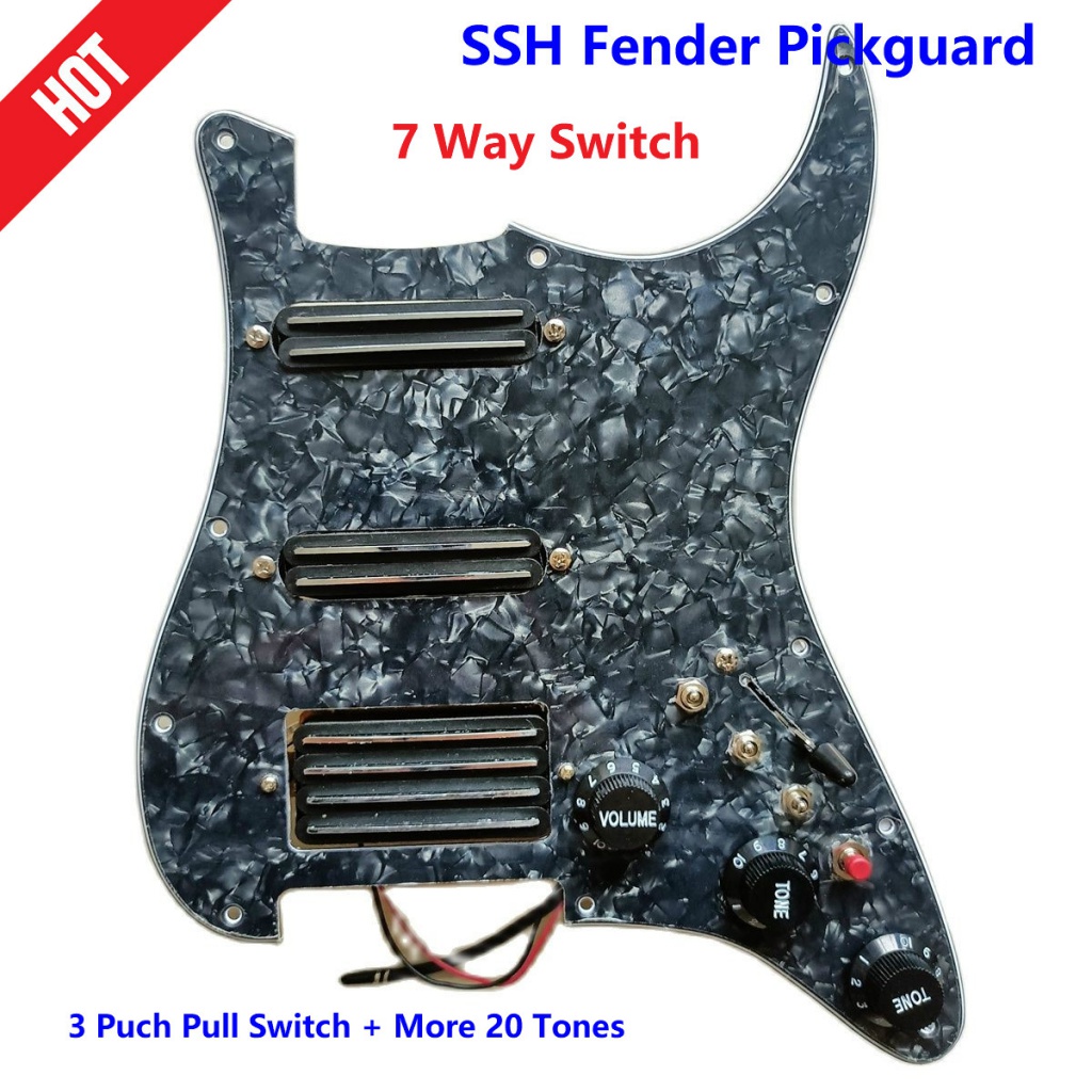 Super Electric Guitar Circuit Assembly Set SSH Black Track Aluminum