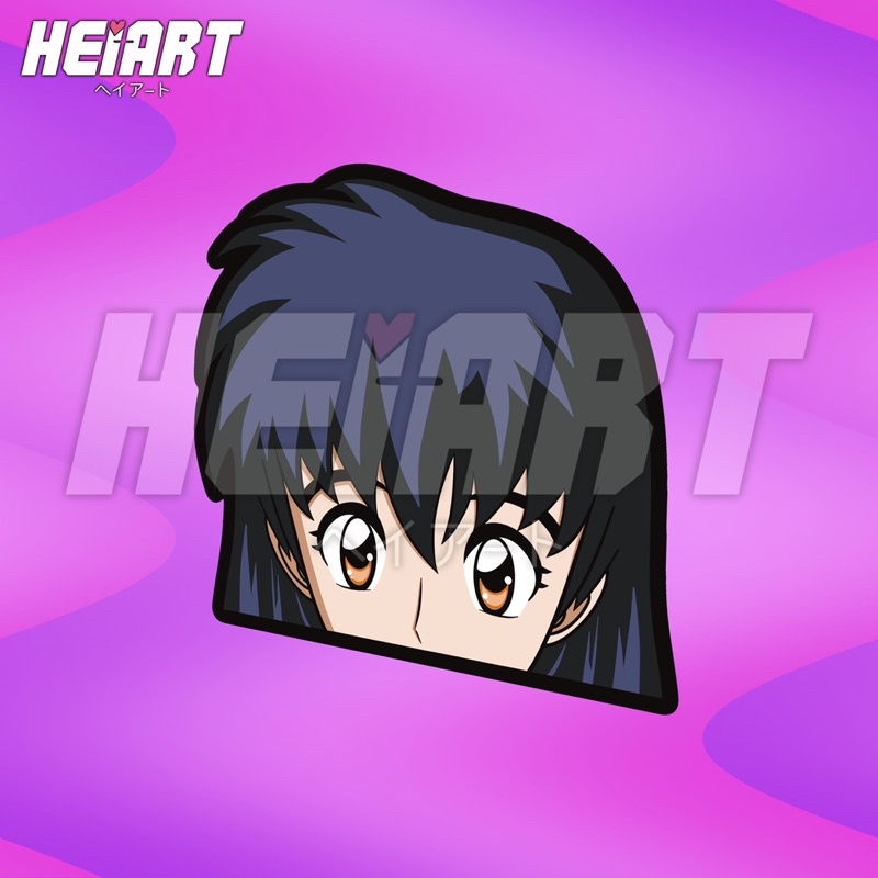 Inuyasha Higurashi Kagome Vinyl Peeker Sticker Shopee Philippines