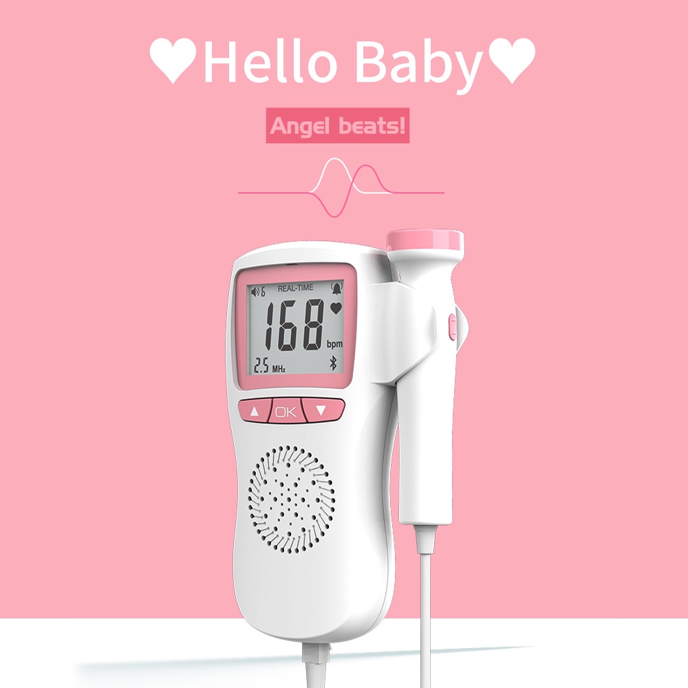 Hailicare Fetal Doppler Heartbeat Detector Baby for heart beat monitor