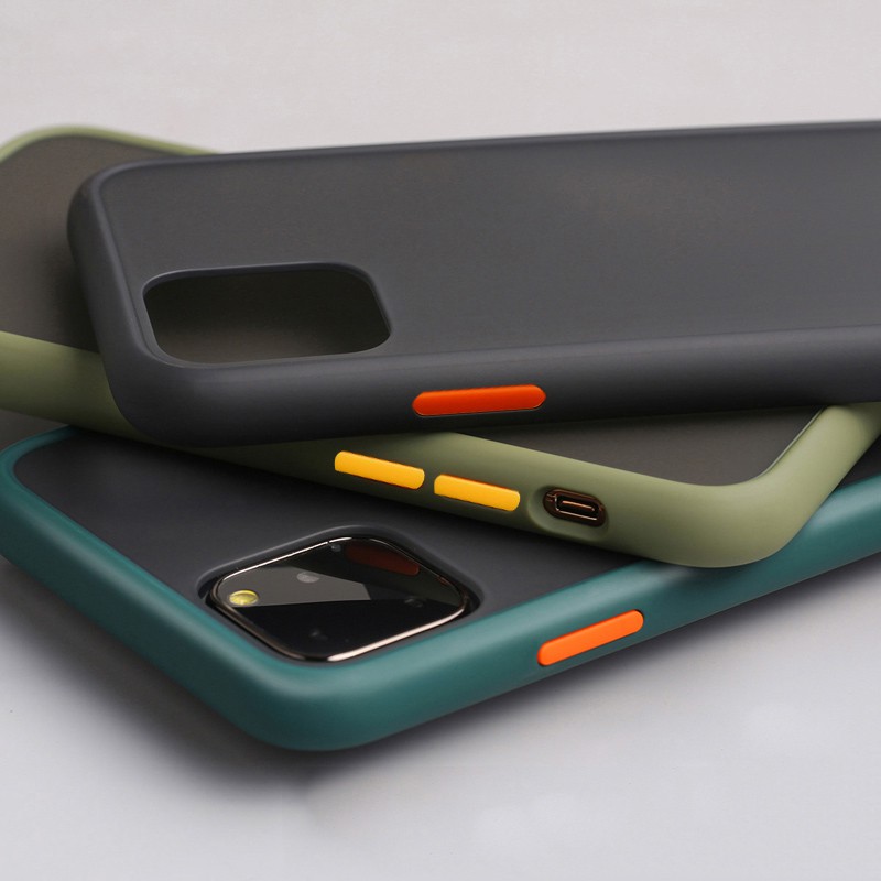 Realme C11 Case SemiClear Hard Back Cover Casing Matte Finish Back