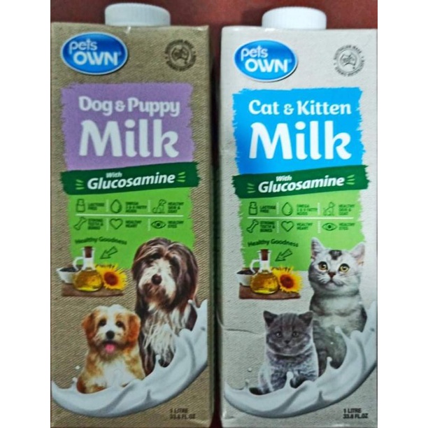 Pets Own CAT and Dog Milk with Glucosamine 1Liter Shopee Philippines