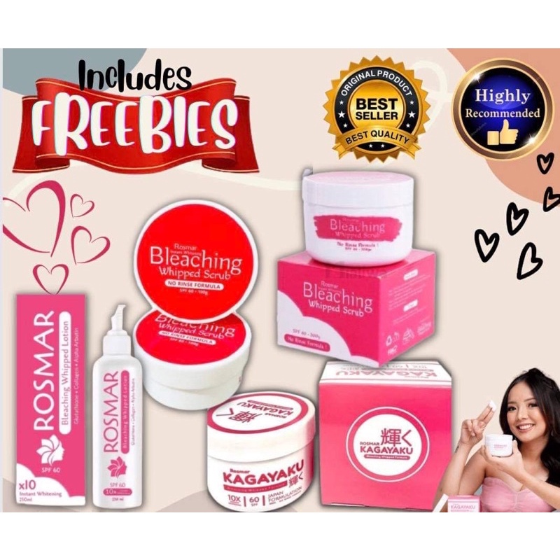 Rosmar Kagayaku Bleaching Whipped Scrub, Cream, Lotion Shopee Philippines