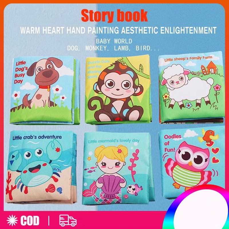 Baby Story book Cloth Book Early Educational Books Improve Baby