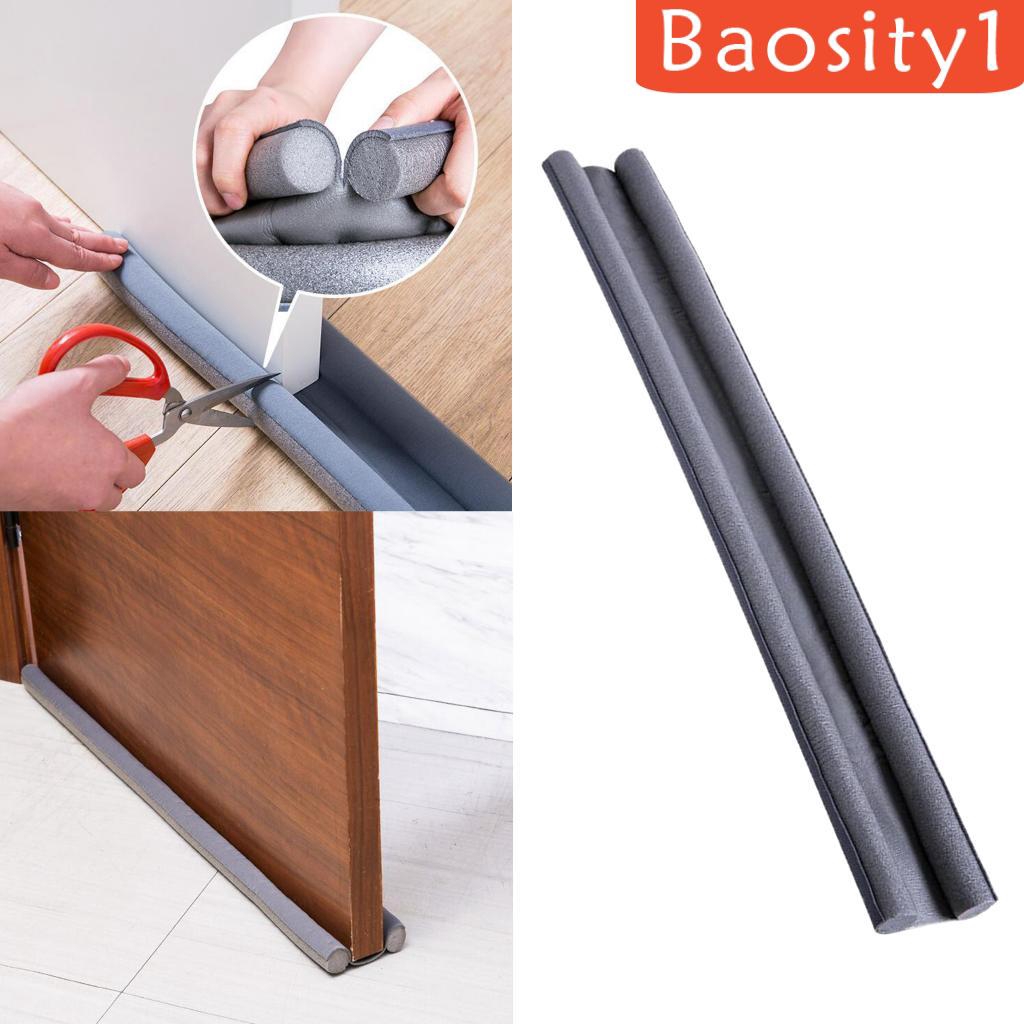 [BAOSITY1] Under Door Draft Blocker Black Front Air Draft Stopper