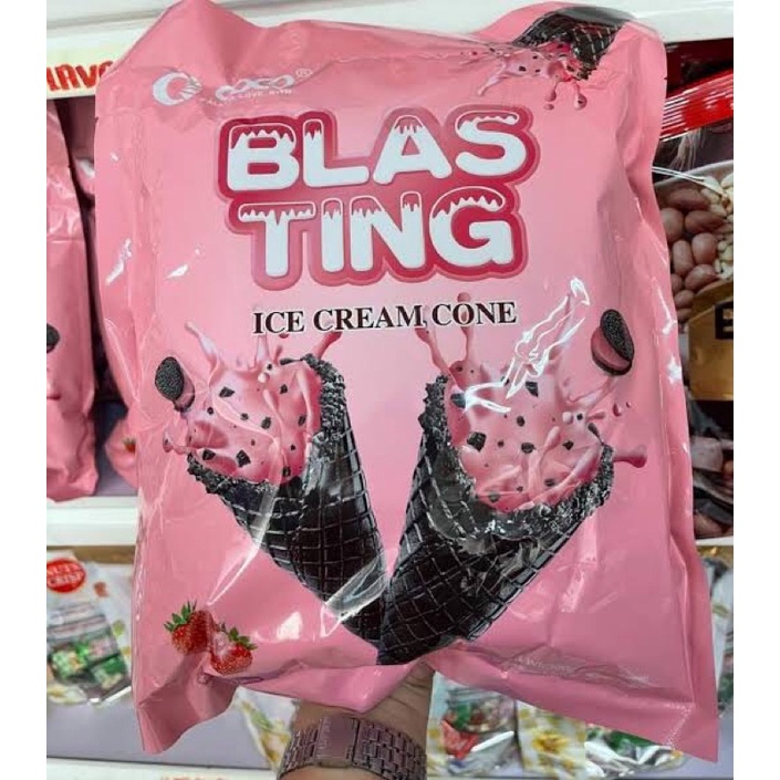 COCO Blasting Ice Cream Cone Strawberry 300g (Exp. August 13, 2024