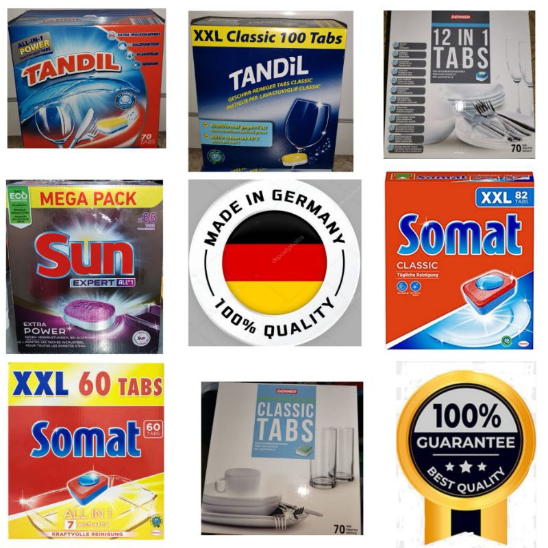 Dishwasher Detergent Tablet (Made in Germany, laboratory tested & Best Quality) Shopee Philippines
