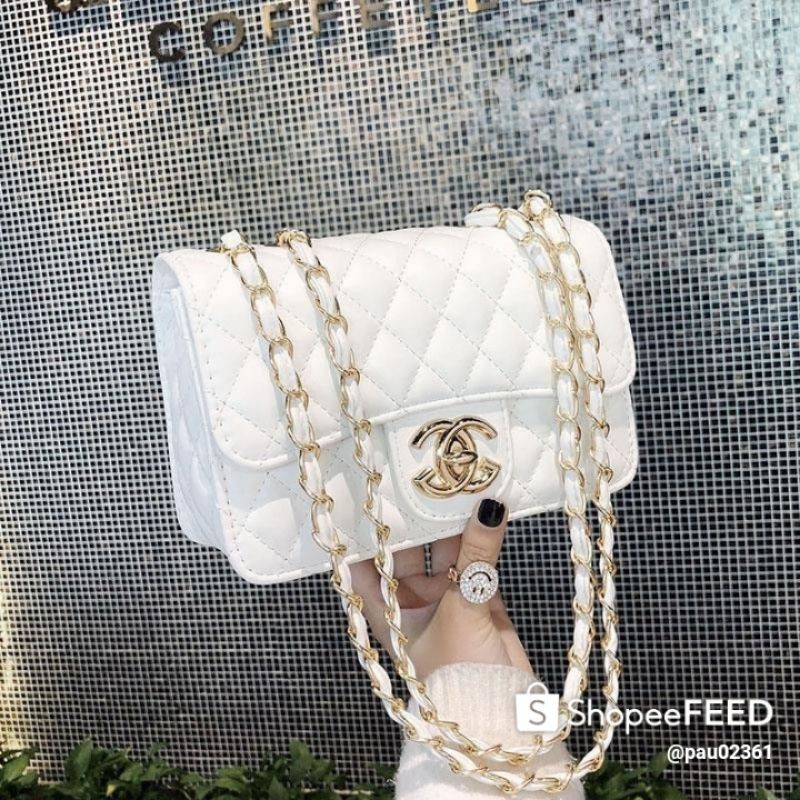 White Chanel Purse Dupe