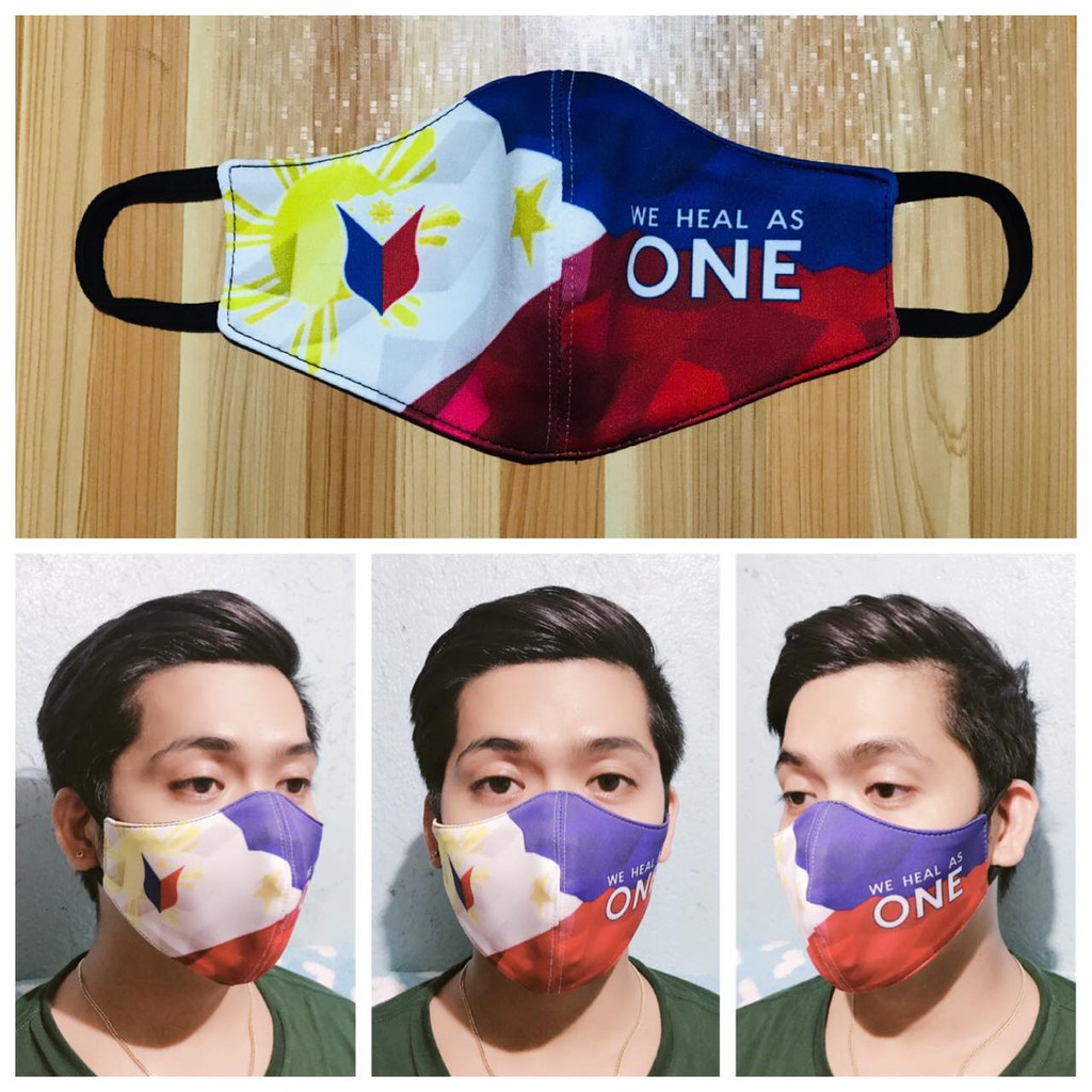 FLAG DESIGN FACE MASK MAKABAYAN 3 Shopee Philippines