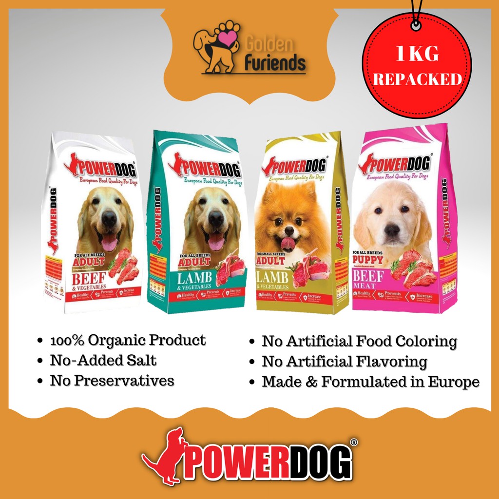 POWERDOG PREMIUM ORGANIC dry dog food 1KG Shopee Philippines