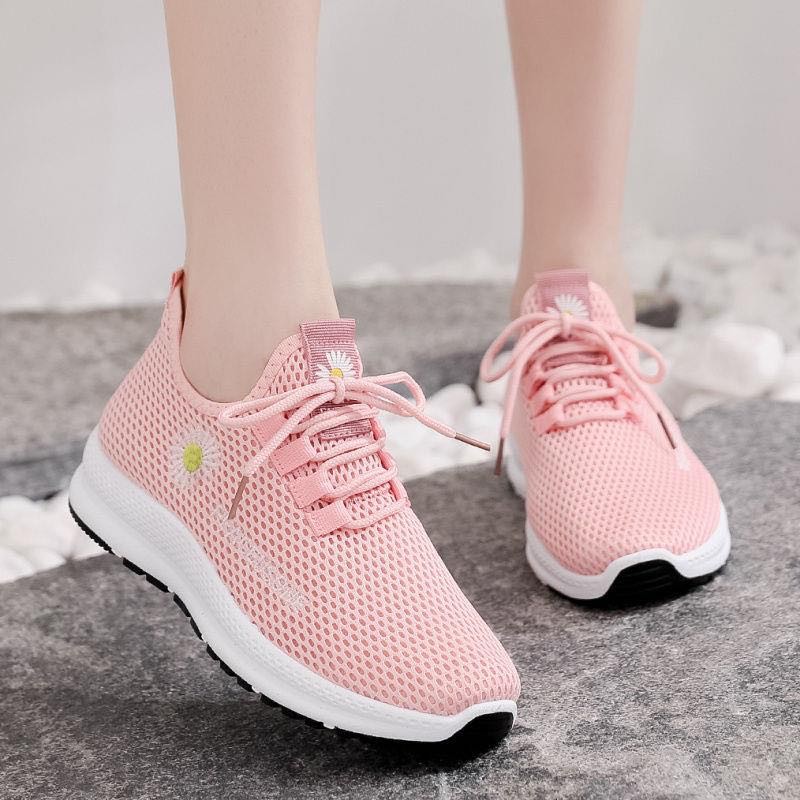 JEIKY Ladies Sunflower Korean Sneakers Breathable Cute Trendy Shoes 