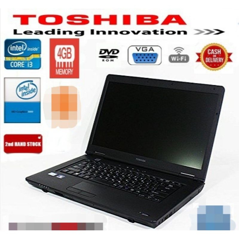 Toshiba Satellite B550/B Core i3 M380 Laptop for Online Class Office