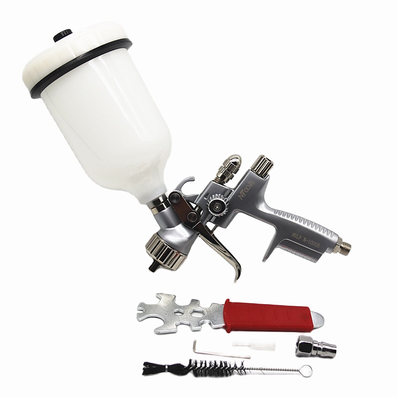 HVLP/RP 1000B Spray Gun Airbrush For Car Painting Gravity Feed Paint