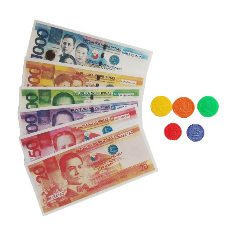 GENEVA888 Philippine Peso Play Money 1pack FAKE BILLS TOY Shopee