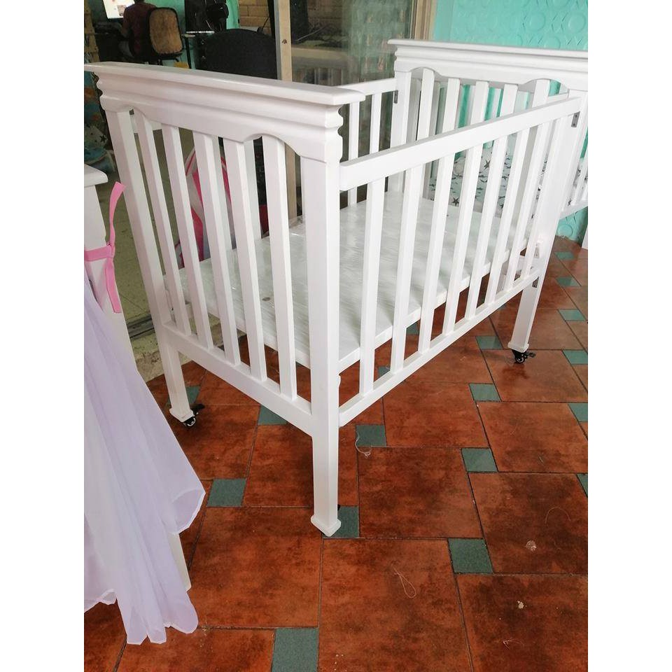 Wooden Baby Crib Only For Baby Size 24X40 MEDIUM (WHITE,VARNISH,2 TONES
