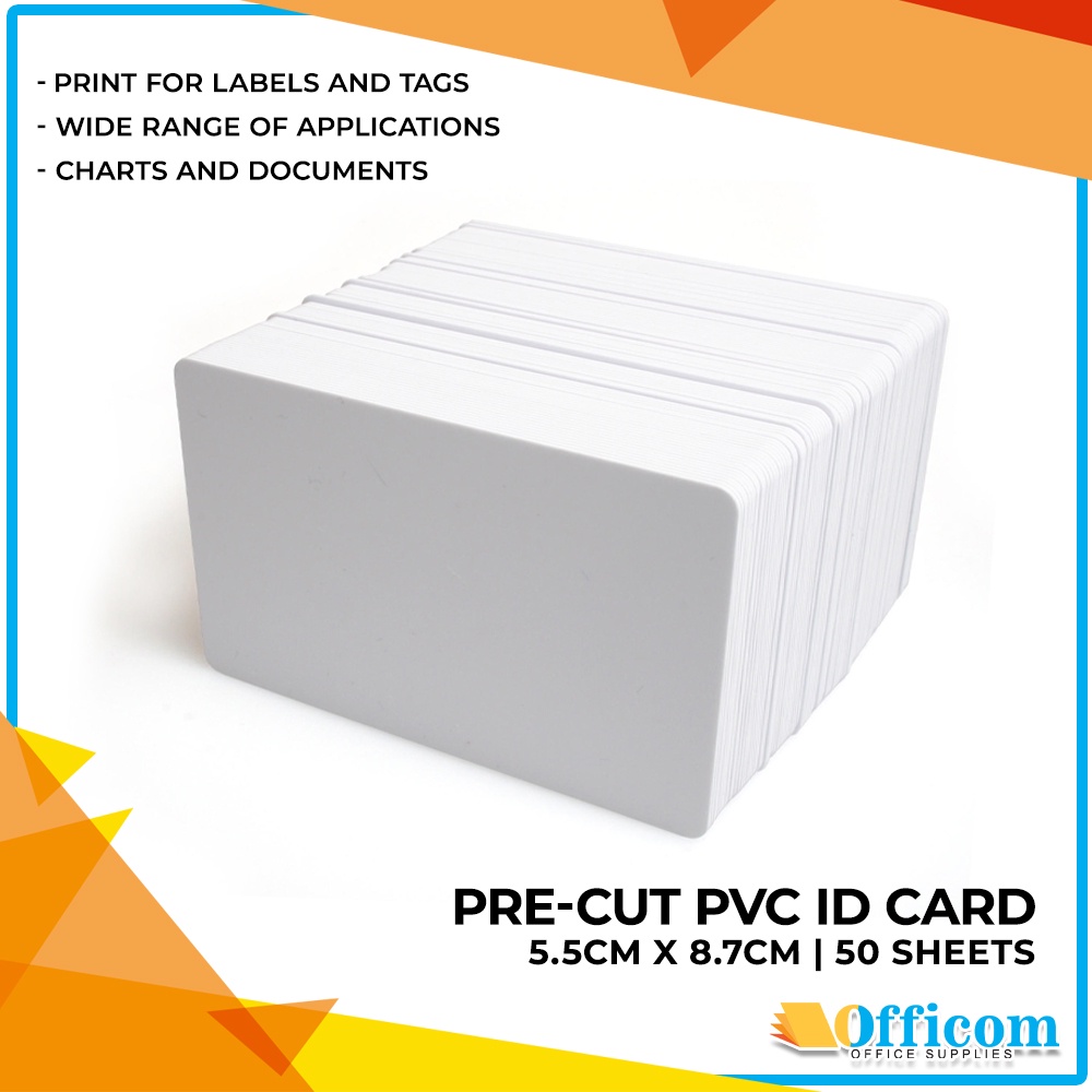 PVC Card PreCut ID PVC Card Sheets (50 Sheets) Shopee Philippines