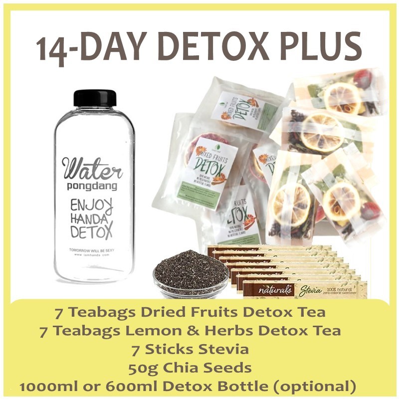 14Day Green Leaf Dried Fruits Detox Plus Kit Weight Loss Tea Diet
